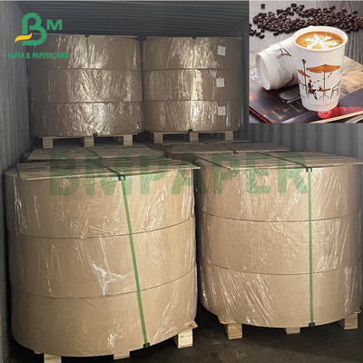 White 200g + 15g Coffee Cups PE Coated Laminated Cupstock Paper