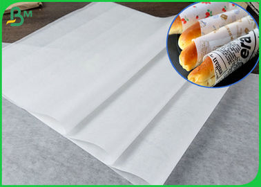 35GSM MG Kraft White  Paper Roll With Virgin Pulp Style To Wrap Bread