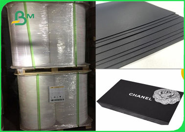 Recycle Pulp 300 - 400gsm Good Pull Stiffness Black Hard Paperboard For Desk Calendar