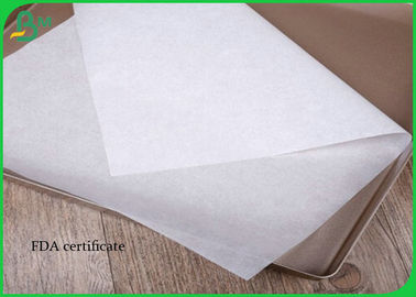 30g - 40g Greaseproof White Color Food Grade Paper Roll For Wrapping Food