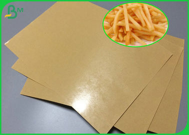 FDA Polythene 1 Side Coated Kraft 140g PE Coated Paper For Fast Food Wrapping