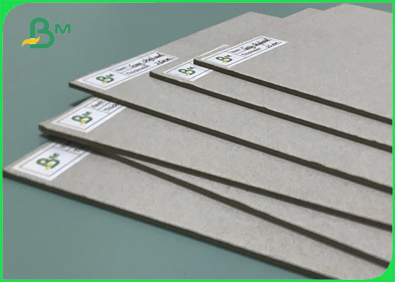 Rigid Grey Color Paper Board 2mm Thick 1250gsm Recycled Straw Board Sheets