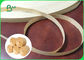 100% Virgin Wood Pulp Brown Kraft Straw Paper 60gsm In Roll Or Customized