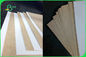 Virgin Pulp Flip Side Kraft Paper Sheet One Side Solid White Back Side Brown