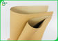 80gr Uncoated And Recycled Food Wrapping Kraft Paper Roll In Brown Color
