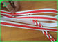 60gsm Blue Red Stripped Paper Drinking Straw Base Paper For Smoothie