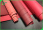 0.3mm 0.55mm Recyclable Red Kraft Paper Fabric Rolls Washable Handbags Material