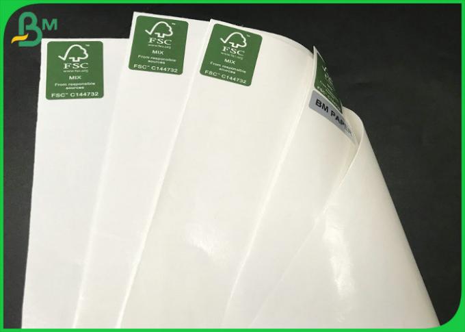 140gsm 160gsm+10g PE Coated Paper , FDA Food Grade White Paper With ...