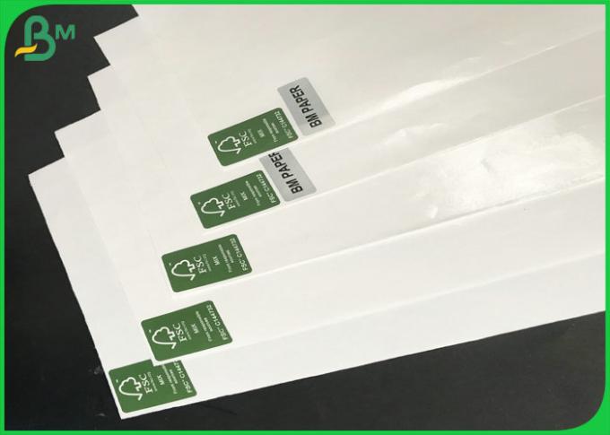 Greaseproof PE Coated Paper , 160gsm+10g One Side Glossy Paper For Food ...