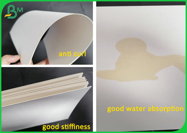 1mm Thick Non - Slip White Absorbent Paper Board For Making Beer Mat