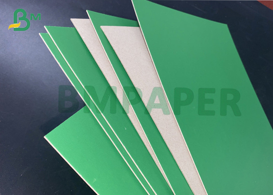 2mm Green Lacquered Cartons C1S Grey Cardboard Stiffness Offset Paper