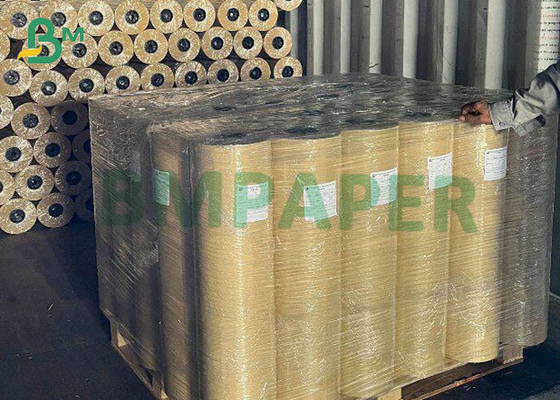 40g Yellowish Kraft Paper 10PE Matte Lamination Single Side for package