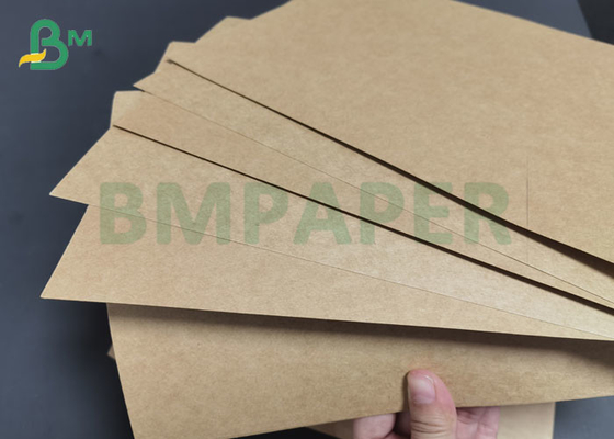 Virgin Pulp 125gsm To 450gsm Natural Brown Color Kraft Paper Board 64 * 79cm