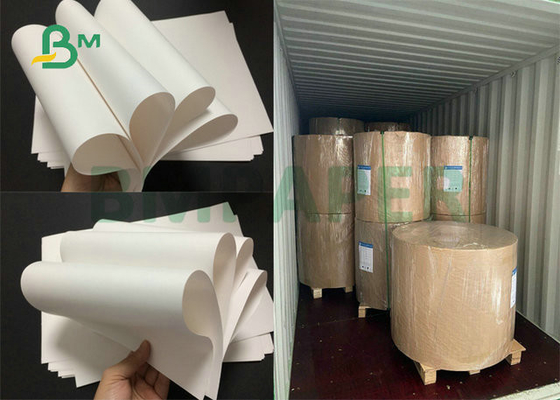 Uncoated 100gsm 120gsm Food White Kraft Paper Roll For Ice cream Cone Wrapping
