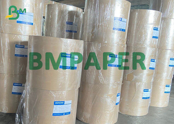 40g 50g One Side Glossy Coated White Kraft Paper For Packaging