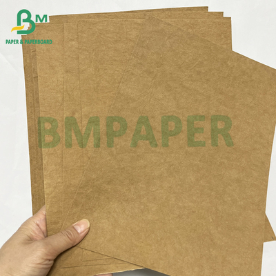 Washed 0.55mm Brown Washable Paper Sustainable Packaging Paper