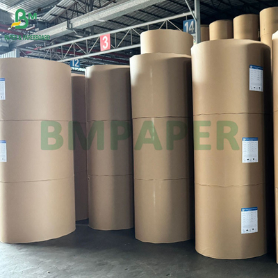 MG Unbleached Natural Brown Ribbed Kraft Paper 50gsm Reels 800mm Wide Core 76mm