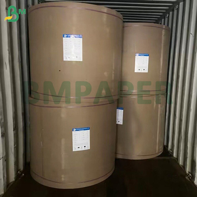 70gsm Brown Stripe Kraft Paper Glossy One Side Custom 30 - 180cm Rolls