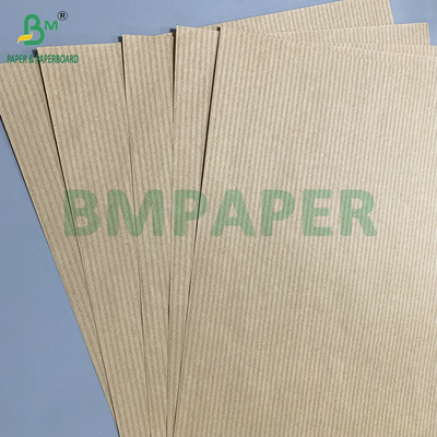 High Stiffness 50gsm 60gsm Brown Striped Kraft Paper For Flowers Packaging