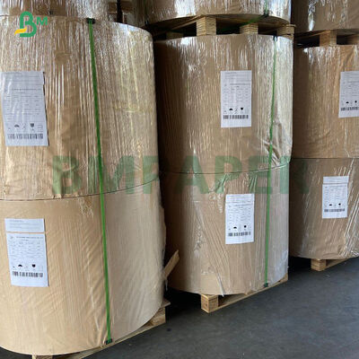 50gsm 60gsm High Folding Resistance Machine Glazed Stripped Kraft Paper Rolls For Wrapping