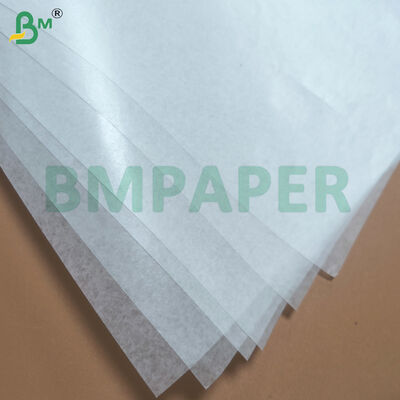 38 - 90gsm White Glassine Paper For Food Packaging Grease & Oil Resistance