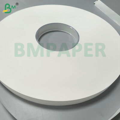 Slitted Rolls White Kraft Paper For Straw Packing 24gsm 35mm Roll