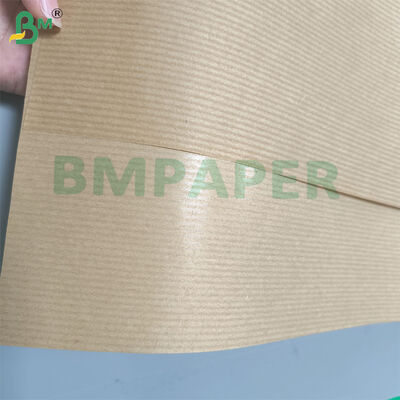 Machine Glazed Brown Ribbed Kraft Paper For Bags And Envelopes