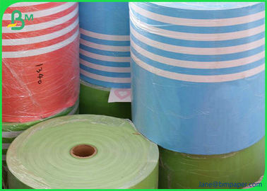 Custom Printed 60gsm 120gsm food grade paper roll for color printing drinking straw paper roll