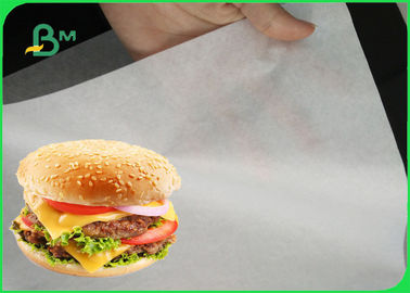 35gsm White Greaseproof Paper Food Paper Roll For Burger Wrapping