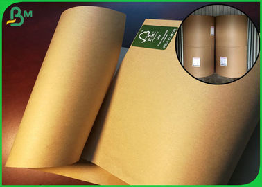 50GSM Good Brown Kraft Paper Sheets Anti Curl Greaseproof For Packing Nut