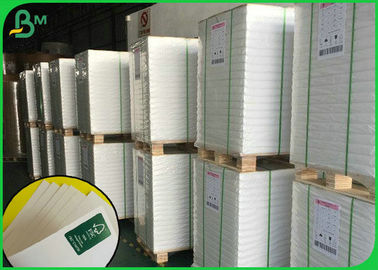 140g 150g 157g Gloss Coated Paper / Glossy White Paper With Virgin Wood Pulp Material