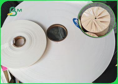 24gsm 28gsm FDA Biodegradable White Straw Wrapping Paper 27mm Roll