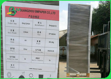 Uncoated 2mm 2.5mm Thick Grey Chipboard 700 * 1000mm For Hardcover