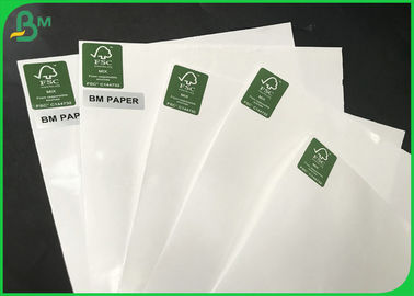Greaseproof PE Coated Paper , 160gsm+10g One Side Glossy Paper For Food packing
