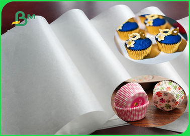 FDA &amp; SGS 33 ~ 38gsm Translucent Cupcake Liner Paper White Color In Sheet