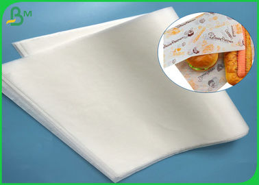 Virgin Wood Pulp Food Grade White MG Kraft Paper 30gsm 35gsm For Fast Food Bag