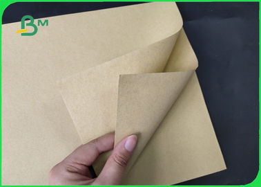 FSC 80g 250gsm 350gsm Natural Brown Color Kraft Paper Rolls Eco - Friendly