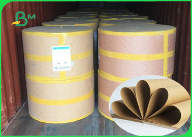 250 / 300 / 300gsm Good Strenght Surface Glossy FSC Kraft Paper Roll For Packing