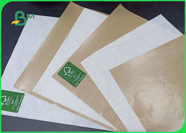 FDA Grade Waterproof Green Security Heatable 35 / 40 Gram MG Kraft Paper In Roll