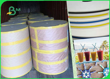 100 % Virgin Pulp Food Safe Straw Paper FDA SGS 60gsm 120gsm White Customized