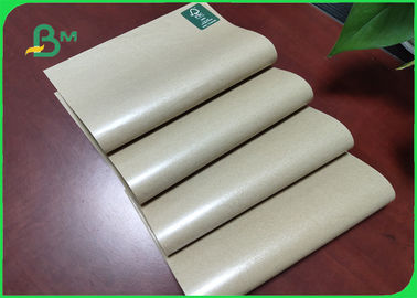 60g + 10g Unbleached Food PE Coated Paper / Waterproof Kraft Paper One Side Glossy