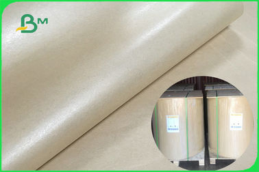 100 % Pure MG Brown Kraft Paper Roll Of 32 To 60gsm Wrapping Food FDA FSC ISO