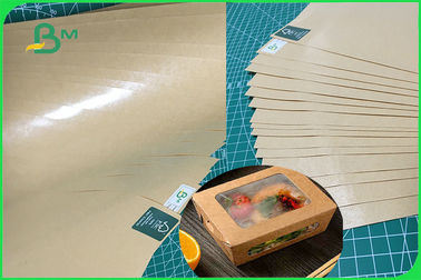 FDA FSC 100 % Food Safe PE Coated Brown Paper For Box Of Food 300gr 350gr