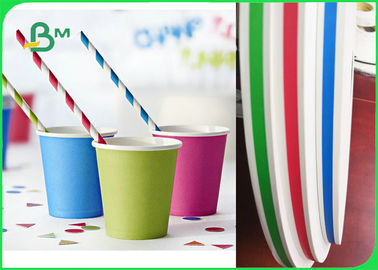 FDA Approved 14mm 15mm Slitted Paper For Drinking Straw 100% Compostable