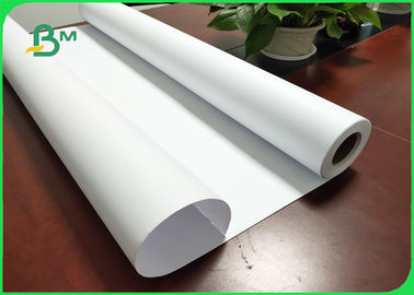 20# Inkjet Plotter Paper High Brightness FSC Certified For HP Printer Length 100m