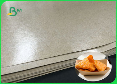 FDA FSC Food Grade Brown Kraft Paper For Paper Tray Street Food Package