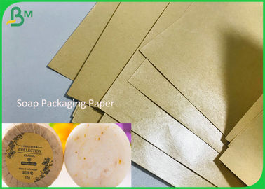 Single Sided Glossy 40gsm 50gsm Brown color Kraft Paper + 10gr 15gr PE Poly Coated