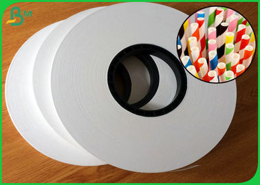 60gsm 120gsm 100mm - 450mm Food Grade White Kraft Paper For Paper Straws