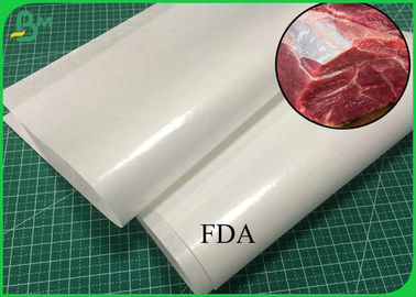 40GSM PE Coated White Kraft Paper Roll To Wrapping Meat Or Nut