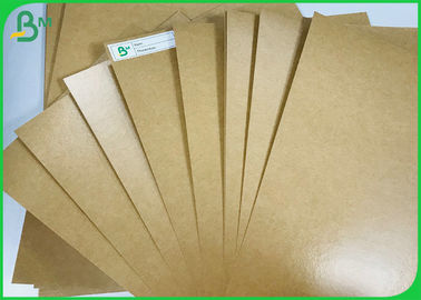 Waterproof 15g Glossy PE Laminated 250G Food Contact Kraft Paper For Packaging Carton